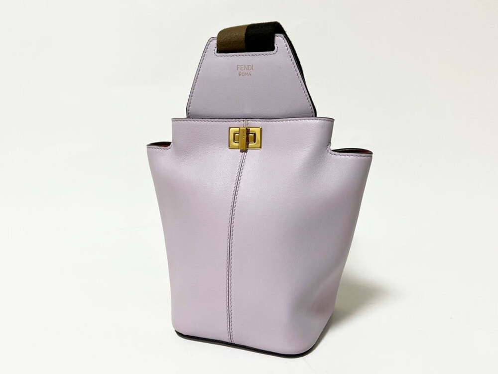 Fendi guitar bag Hobo body leather purple FIBZE